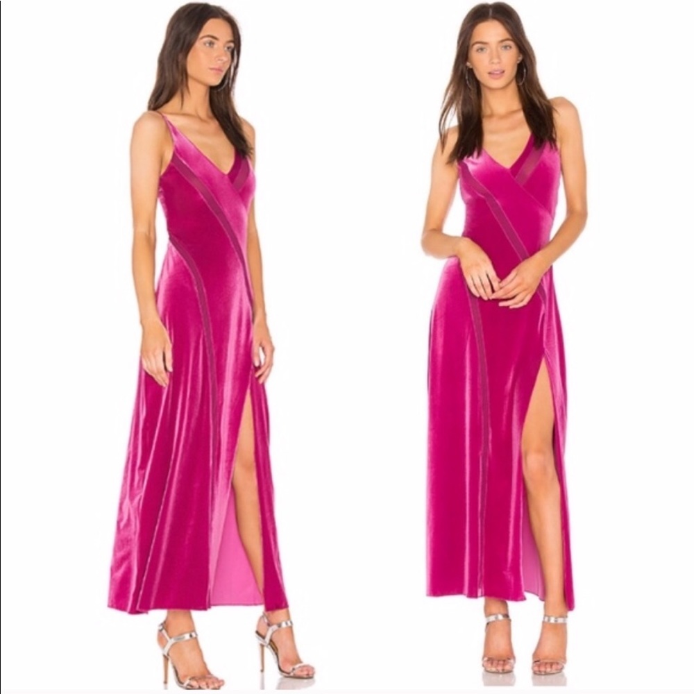 Free People Velvet Surplice Maxi Dress - Picture 2 of 3